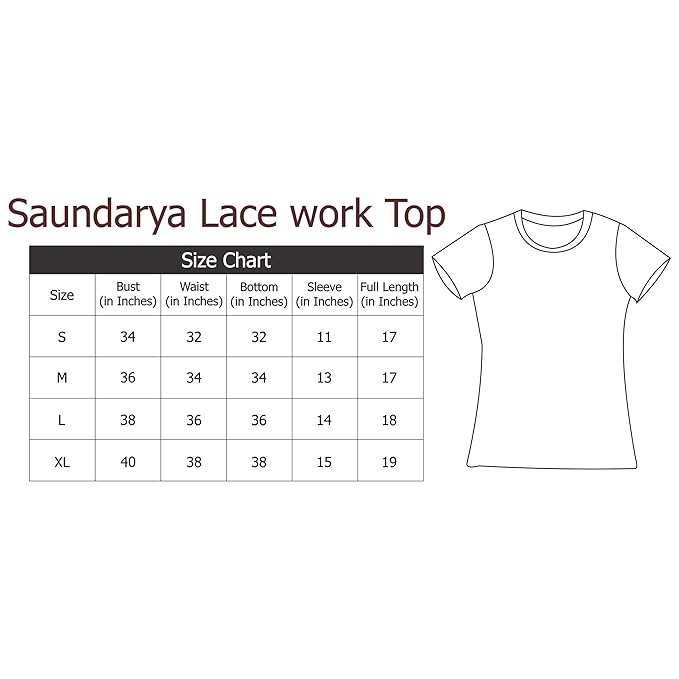 Saundarya Women's Black Off Shoulder Lace Sleeve Top