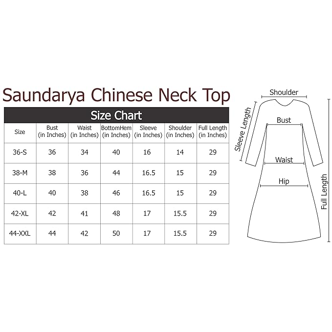 Saundarya Women's Brown Band Collar Top