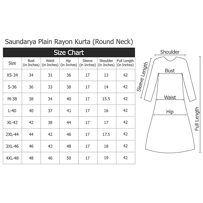 Saundarya Women's Magenta Plain Rayon Straight Kurta