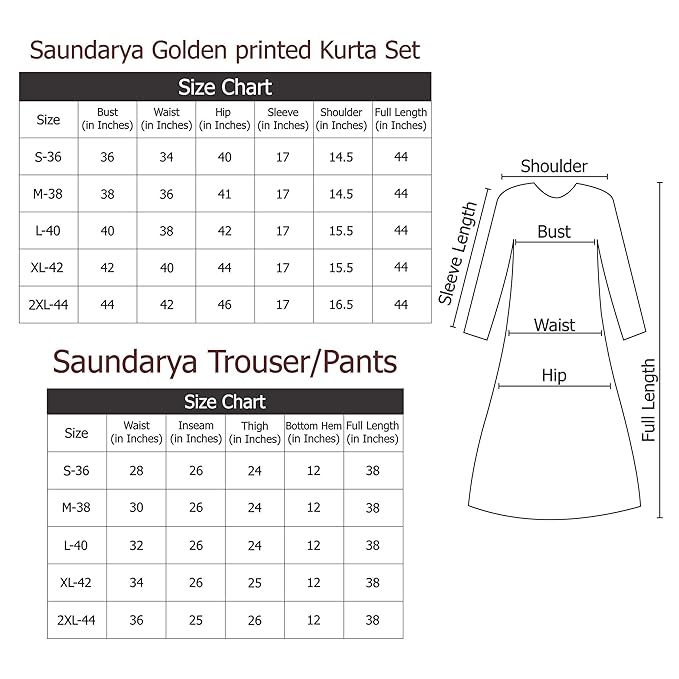 Saundarya Women's Peach Kurta with Pant set