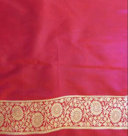 Saundarya Women's Bottle Green Banarasi Silk Saree -Design 3