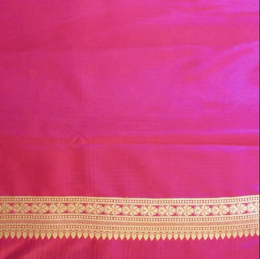 Saundarya Women's Bottle Green Banarasi Silk Saree -Design 2