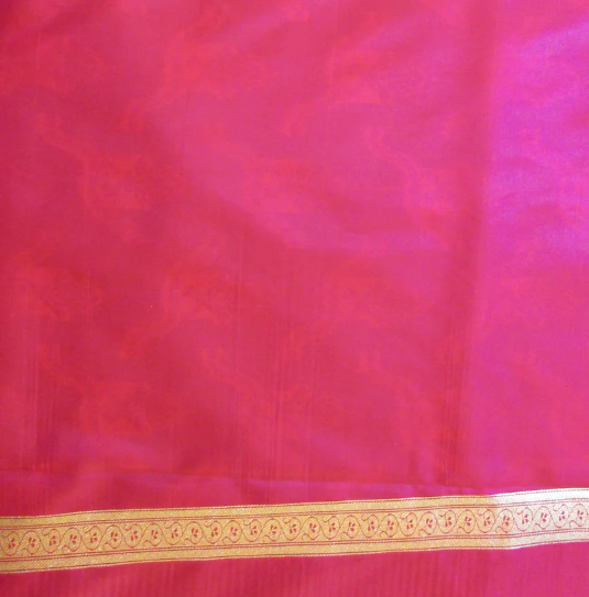 Saundarya Women's Bottle Green Banarasi Silk Saree