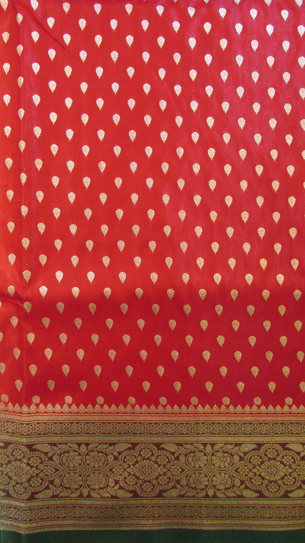 Saundarya Women's Red Banarasi Silk Saree