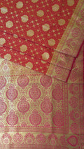 Saundarya Women's Orange Banarasi Silk Saree -Design 3