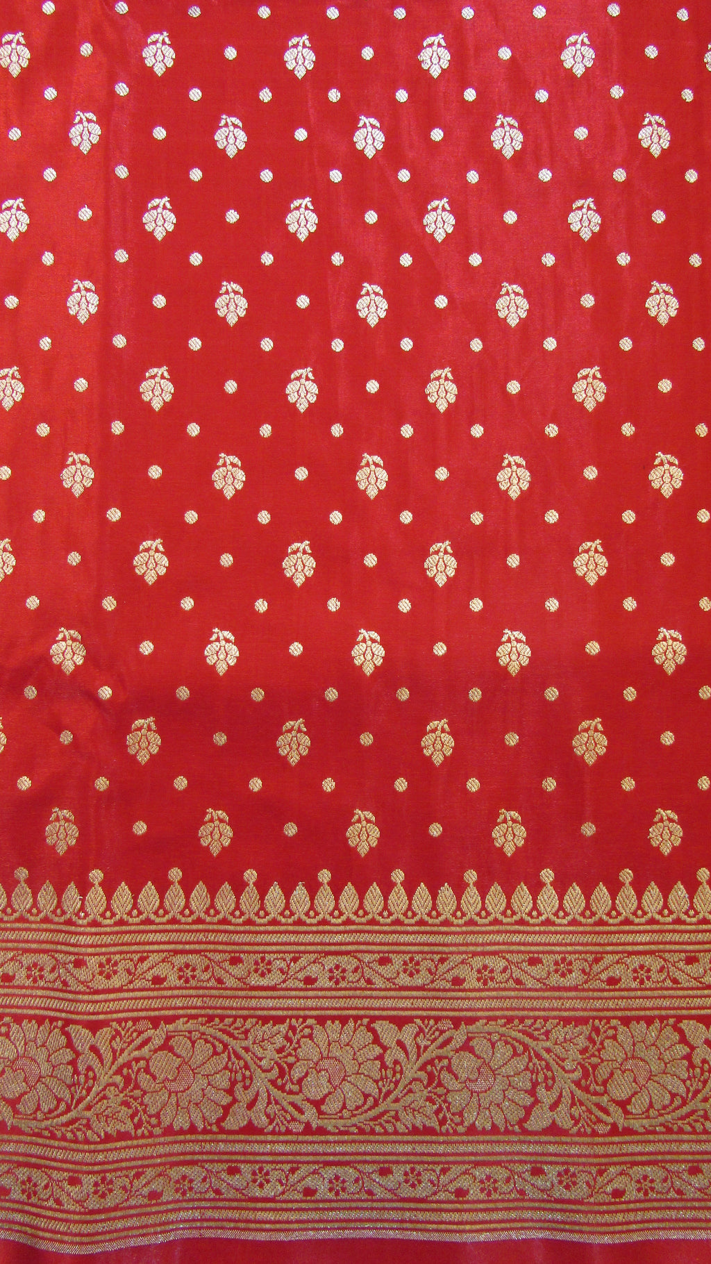 Saundarya Women's Red Banarasi Silk Saree