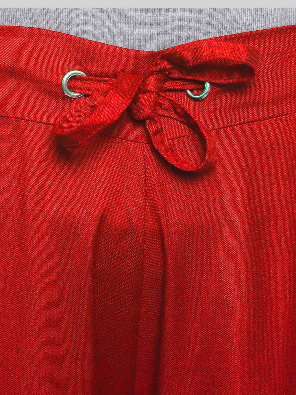 Saundarya Women's Loose Fit Skirt Palazzo Red