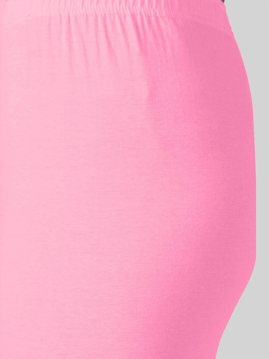 Saundarya Women’s Slim Fit Ankle Length Super Combed Cotton Rich Lycra Fabric Tailored Cut Stretchable Solid Plain Color Leggings; Baby Pink