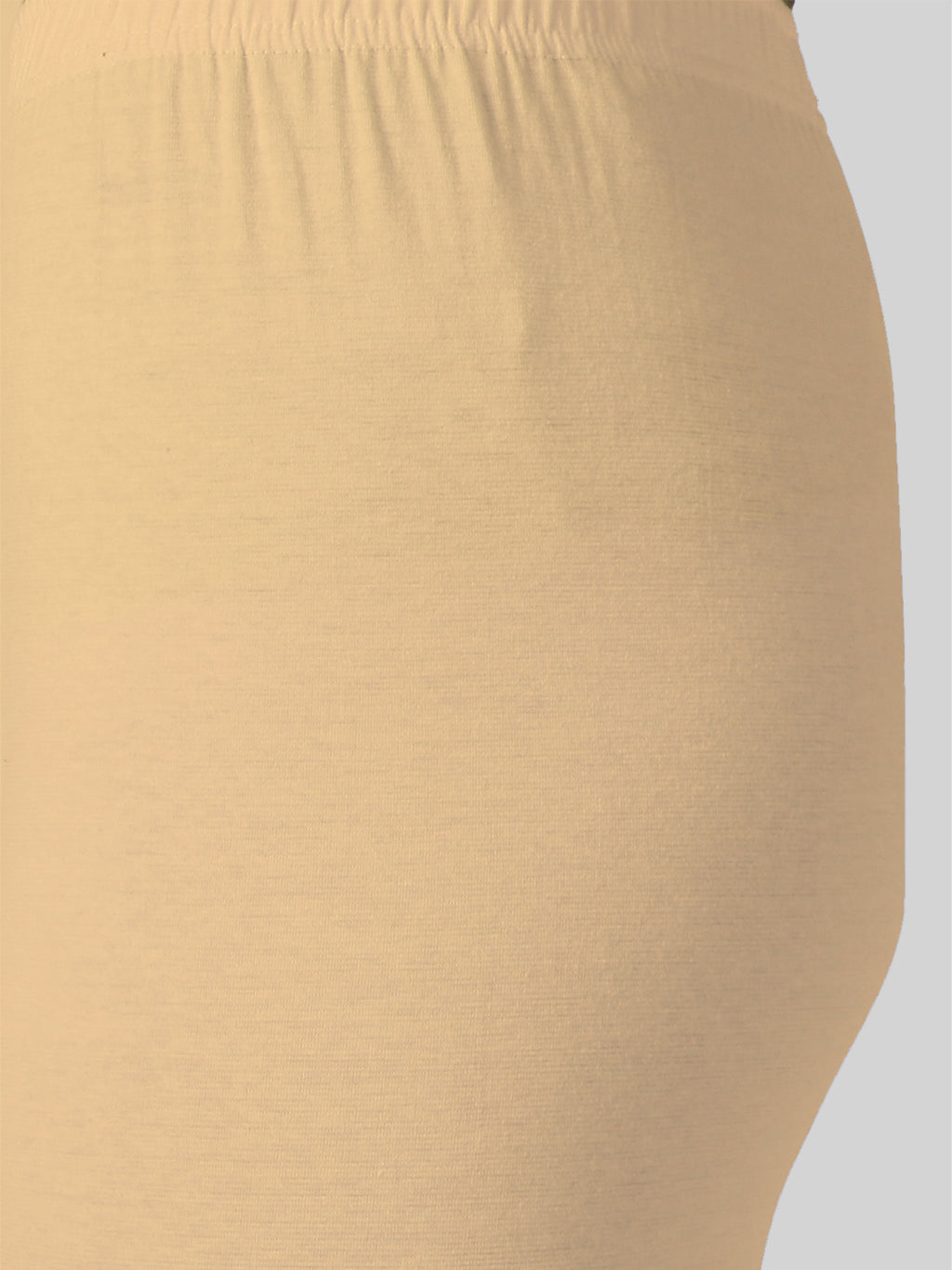 Saundarya Women’s Slim Fit Ankle Length Super Combed Cotton Rich Lycra Fabric Tailored Cut Stretchable Solid Plain Color Leggings; Beige