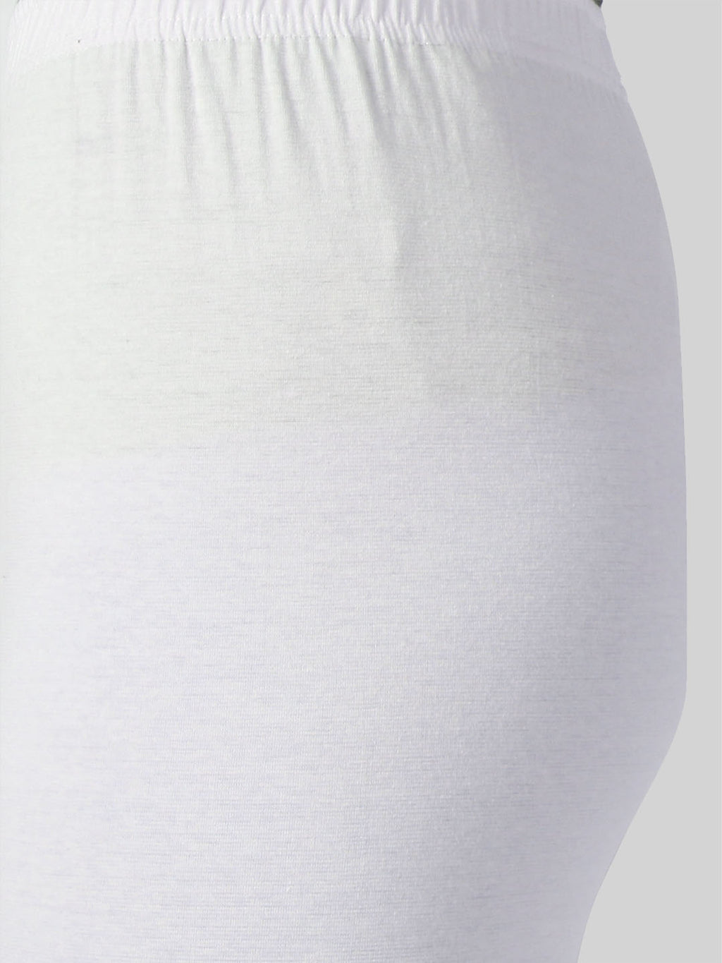 Saundarya Women’s Slim Fit Ankle Length Super Combed Cotton Rich Lycra Fabric Tailored Cut Stretchable Solid Plain Color Leggings; White