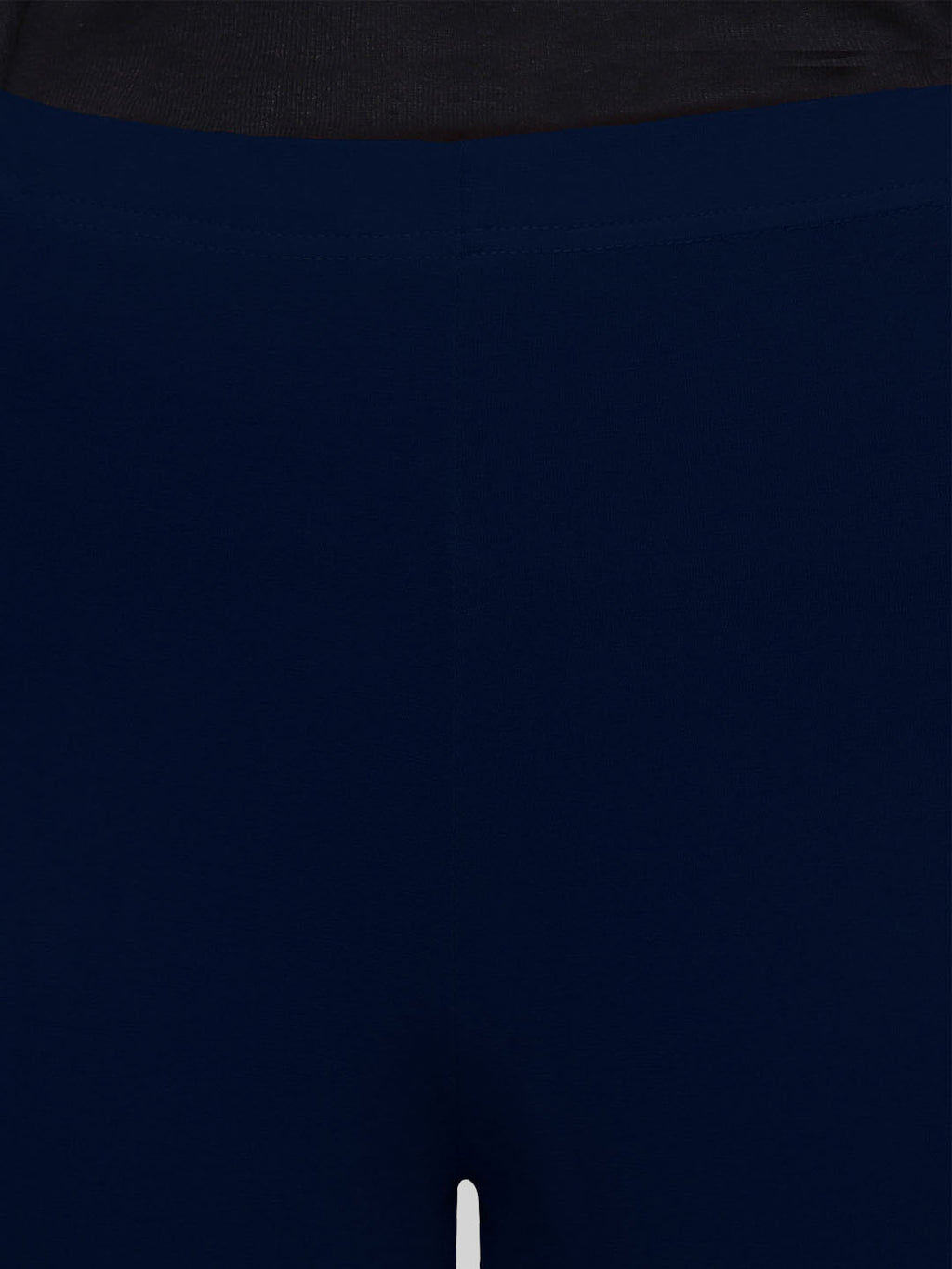 Saundarya Women’s Slim Fit Calf Length Super Combed Cotton Rich Lycra Fabric Tailored Cut Stretchable Solid Plain Color Leggings; Navy Blue