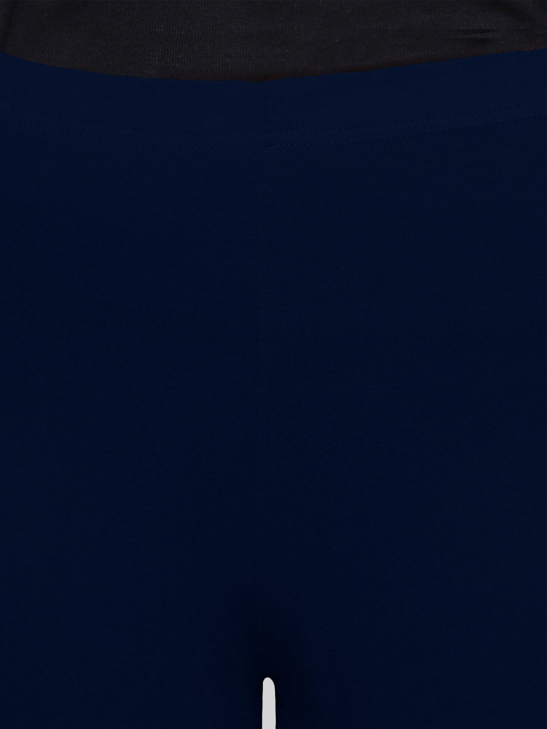 Saundarya Women’s Slim Fit Calf Length Super Combed Cotton Rich Lycra Fabric Tailored Cut Stretchable Solid Plain Color Leggings; Navy Blue