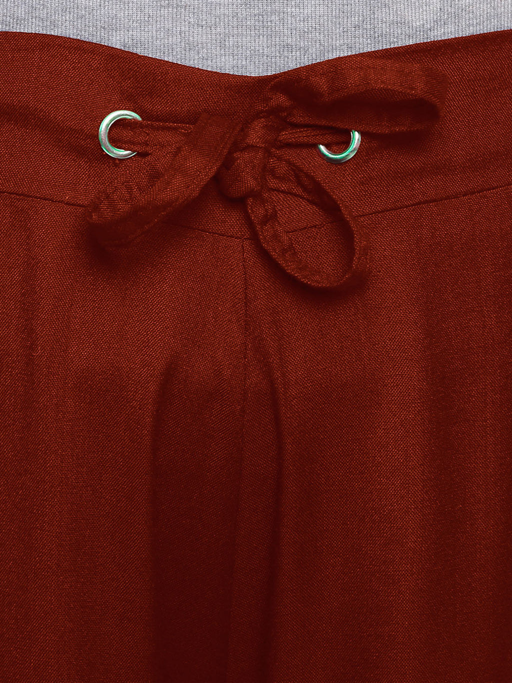 Saundarya Women's Loose Fit Skirt Palazzo  Dark Maroon