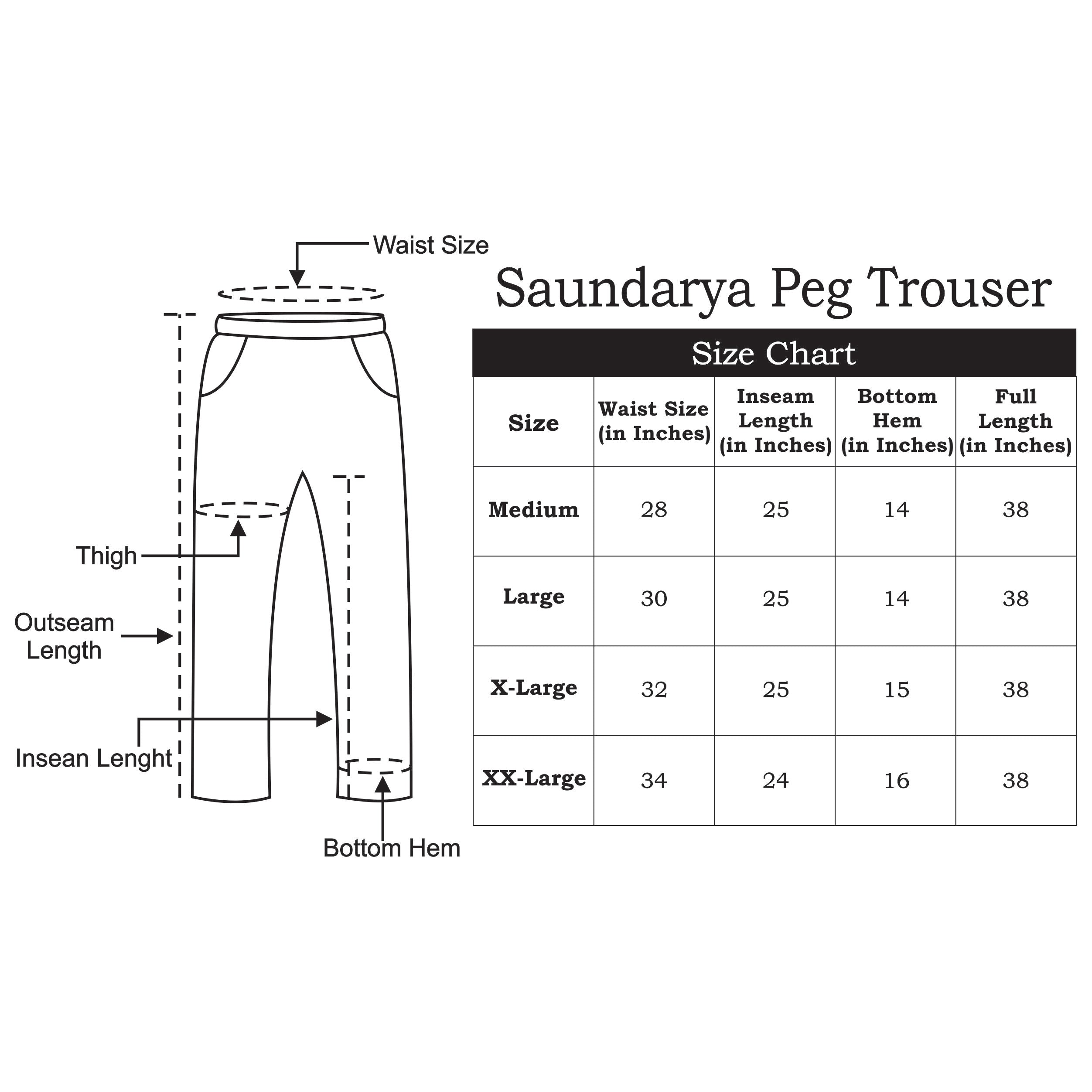 Saundarya Women's Rayon Loose Fit Tapered Pant Maroon