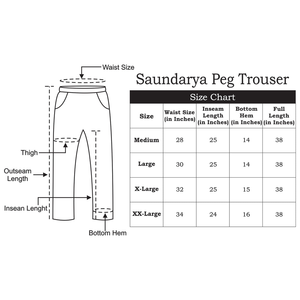 Saundarya Women's Rayon Loose Fit Tapered Pant Red