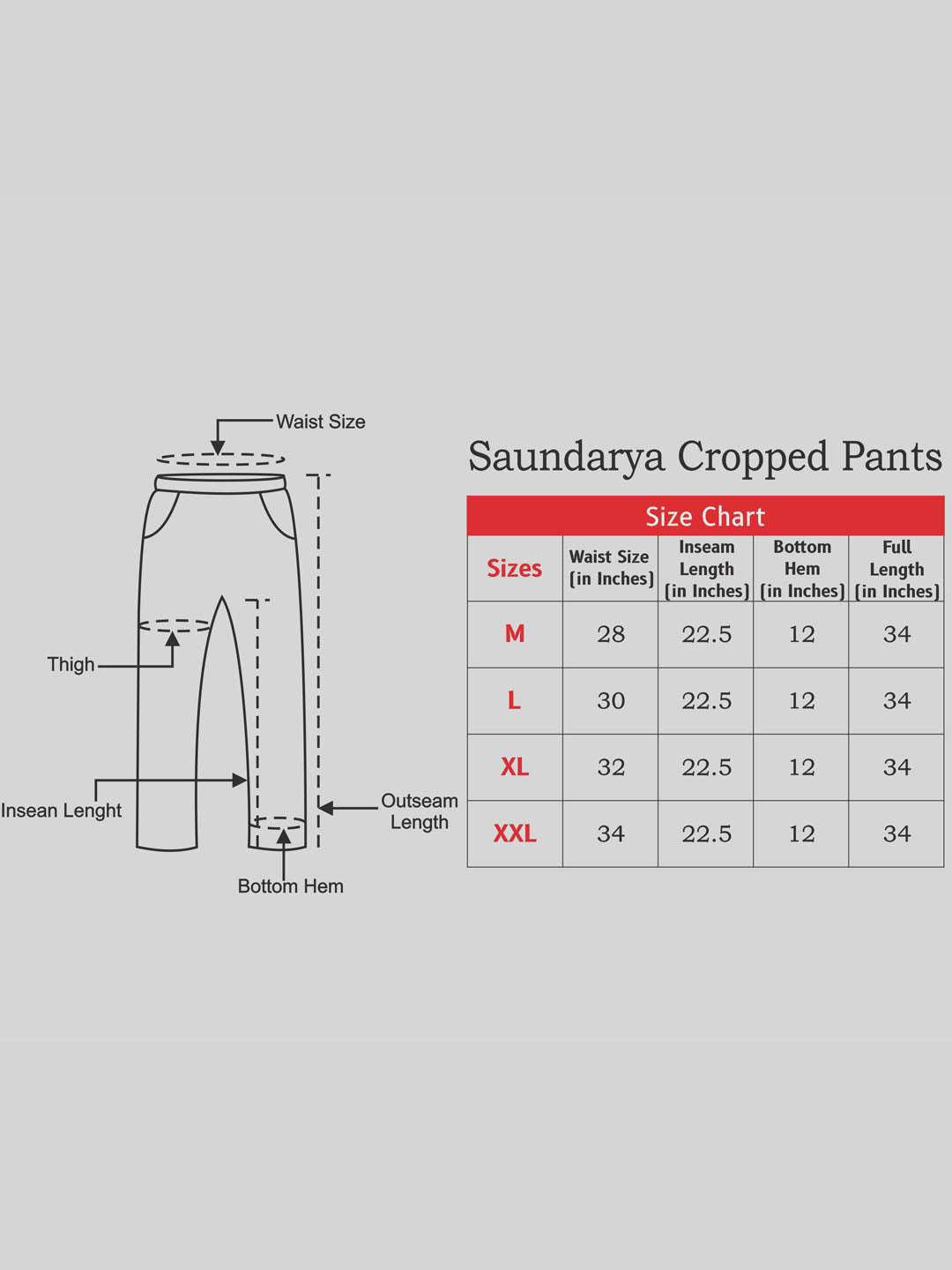 Saundarya Women’s Cropped Cotton Pants; Dark Beige